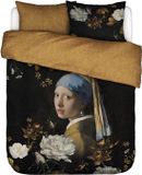 Essenza x Mauritshuis Floral Girl Dekbedovertrek - Tweepersoons - 200x200/220 cm - Zwart