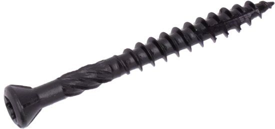 Woodies Ultimate Blackline Potdekselschoef RVS 410 Shield - Zwart - 5.0x70/40mm (200st)