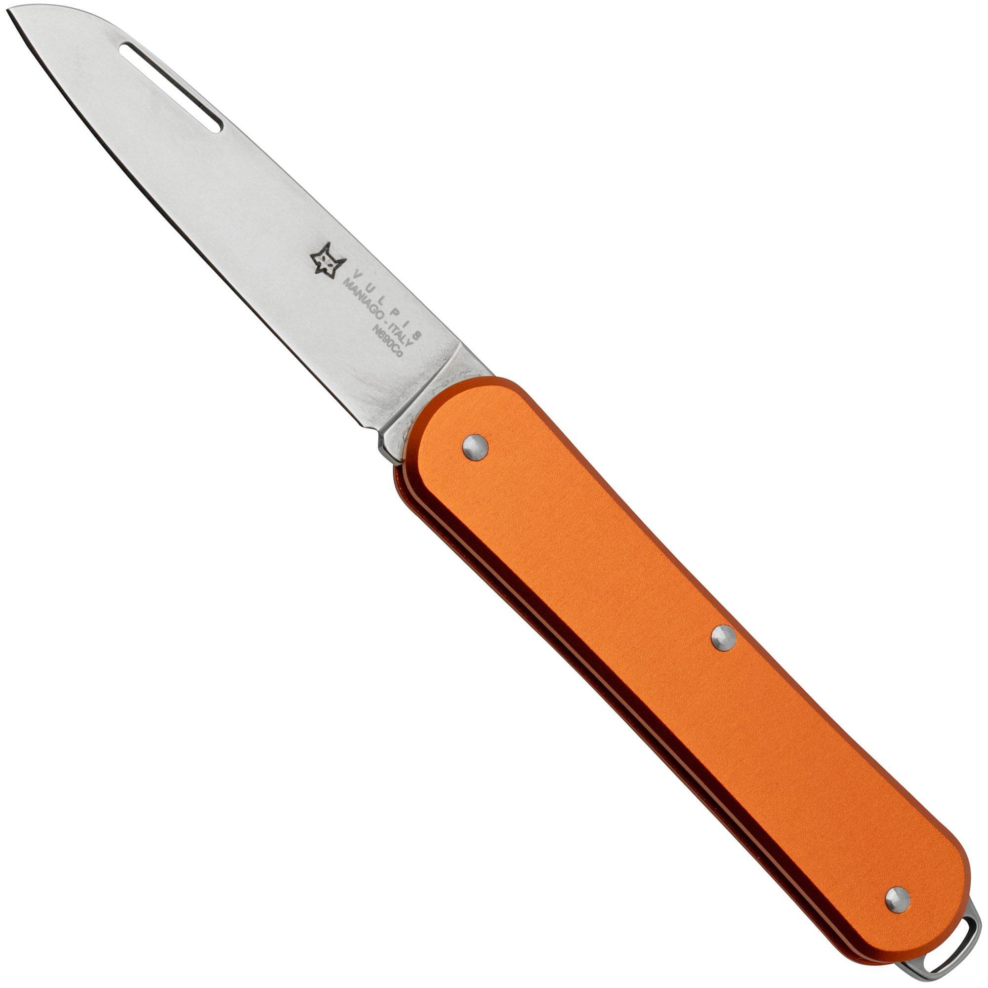 Fox Vulpis FX-VP130OR, N690Co, Aluminium Orange, zakmes