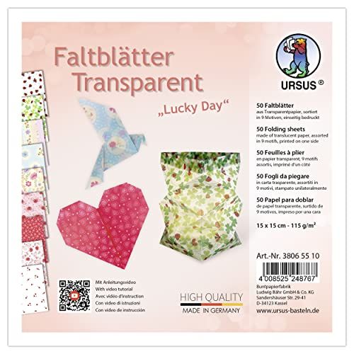 Ursus Lucky Day Vouwbladen - 15 x 15 cm - 50 stuks