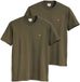 Levis T-shirt Original Housemark Tee Set van 2 - Olijfgroen - Maat L