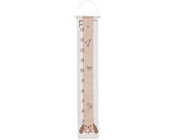 Jollein Groeimeter - 100% katoen - 140 cm - Animal Friends