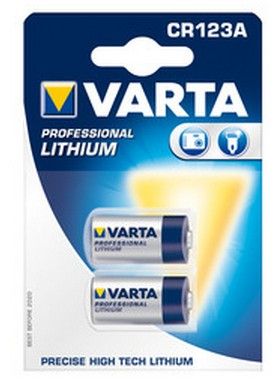 Varta CR123A Lithium Batterijen - 3V - 1600 mAh - 2 stuks