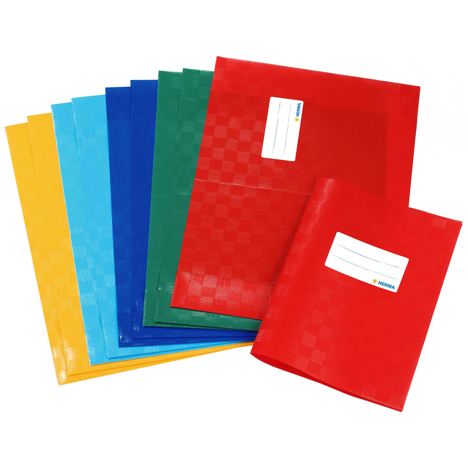 HERMA 19996 - Tijdschrift- & boekomslagen - blauw, geel, groen, rood
