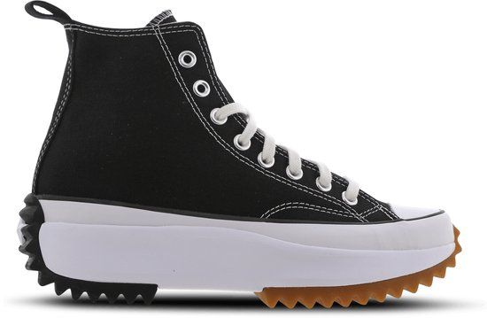Converse Run Star Hike JWA - Zwart - Maat 36 - Dames - Hoge Sneakers - Canvas