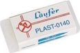 Läufer 00140 Plast 0140 gum, kunststof gum, voor potloden en kleurpotloden, transparant, roze, S