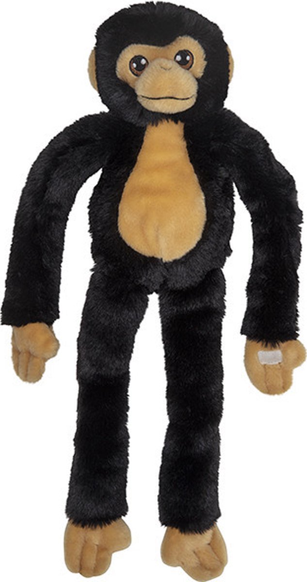 Nature Planet Pluche dieren knuffels hangende Chimpansee aap van 48 cm - Knuffeldieren speelgoed