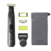 Philips OneBlade Pro QP6550/30 - Trimmer, scheerapparaat en styler - Grijs