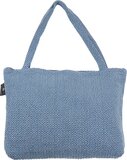 Wallabag Funky Denim Blue Groen Katoen 50 cm x 45 cm