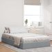 Maison Exclusive - Cadre de lit ottoman avec rangement, gris clair, 120 x 200 cm, rembourré