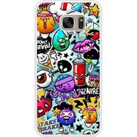 Samsung Bedrukt siliconen hoesje compatibel met Galaxy S7 Edge Graffiti 2