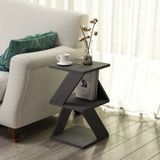 Merkloos Asir - Bijzettafel - Wood Zwart - 29,6 x 29,6 x 54,2 cm