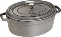 Staub Cocotte Ovaal 37 cm Grafietgrijs