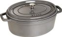 Staub Cocotte Ovaal 37 cm Grafietgrijs