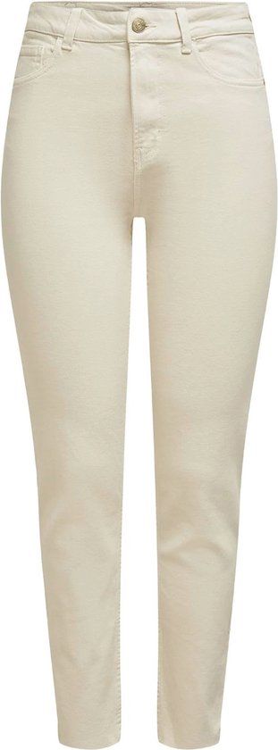ONLY Onlemily Life Hw St Raw Crpank Jeans - Ecru - W27/L34
