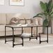 Maison Exclusive - Table basse avec plateau en verre transparent, 98,5 x 50 x 45 cm, acier