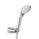 TATAY Doucheset Sevilla met Houder en Slang 1.5m met 10,5 cm Diameter | 4 Standen | Materiaal ABS | Waterbesparend Systeem en Antikalk | Solide Bouw | Handige Details, Chroom