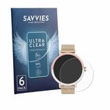 Savvies Screenprotector voor Keeponfit Smartwatch 1.27" - Folie Beschermfolie transparant 6 Stuks