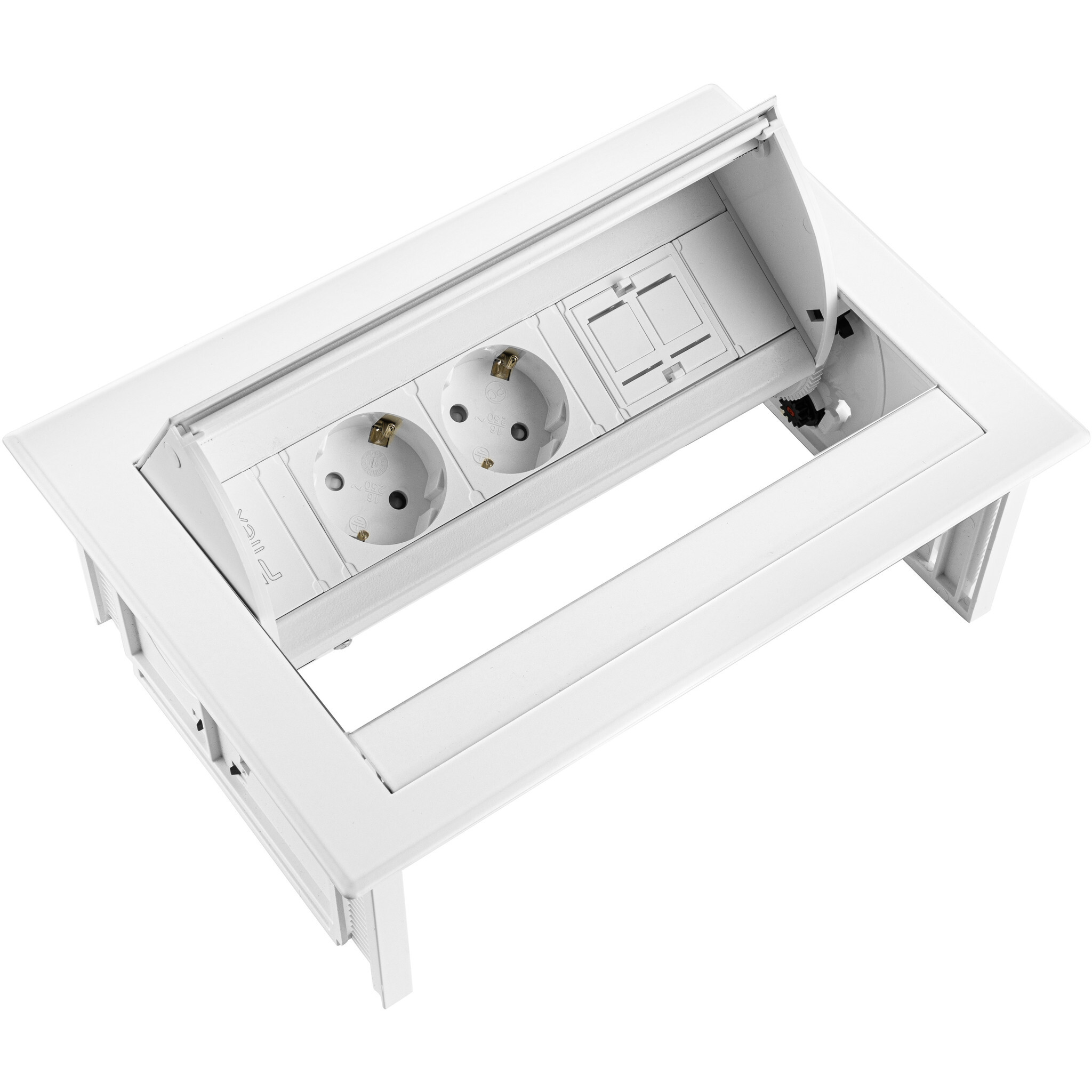 Ergopro Desk In - 2x power & keystone wit