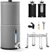 Merkloos Grand Système de filtration d'eau par gravité 8,5 L pour la maison et le camping-car - Convient pour l'eau potable