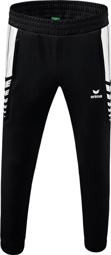 ERIMA Six Wings Worker - Trainingsbroek Kinderen - Zwart/Wit - Maat 152