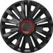 Versaco Wieldoppen Royal Red Ring Black 14 inch - Set van 4