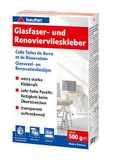 Baufan Glasvezel- en renovatievlieslijm, 500 g, sterke behanglijm voor zware wandbekleding en structuurbehang, zonder oplosmiddel, voor rol en borstel