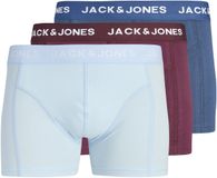 JACK & JONES Boxershorts 'JACJota' saphir / bleu clair / bordeaux / blanc