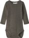 NAME IT Baby romper met wol Morel maat 56