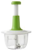 Cheffinger, hachoir manuel, lames en acier inoxydable, bol de 2 litres, blanc/vert