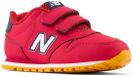 New Balance 500 Hook & Loop Inf Chaussures Rouge EU 22 1/2 Garçon,Fille