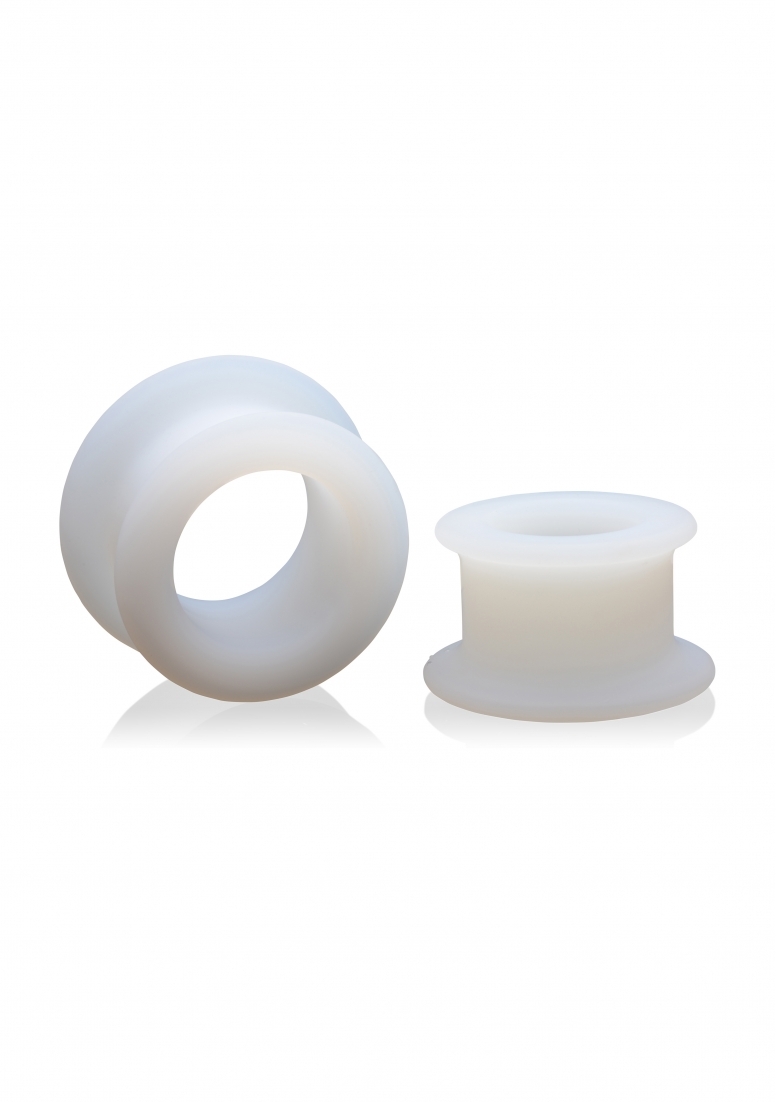 Master Series Stretch Master 2 pc Silicone Anal Grommet Set - White