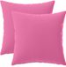 vidaXL Kussensloop 2 stuks HEERLEN Roze 40 x 40 cm Polyester