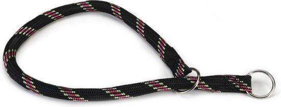 Beeztees Round Dog Collar - Black - 60cm x 13mm