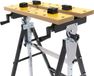 HBM machines HBM draagbare werkbank inklapbaar, in hoogte verstelbaar en kantelbaar werkblad, hout, 150 kg, 60,5 x 64 x 85,5 cm