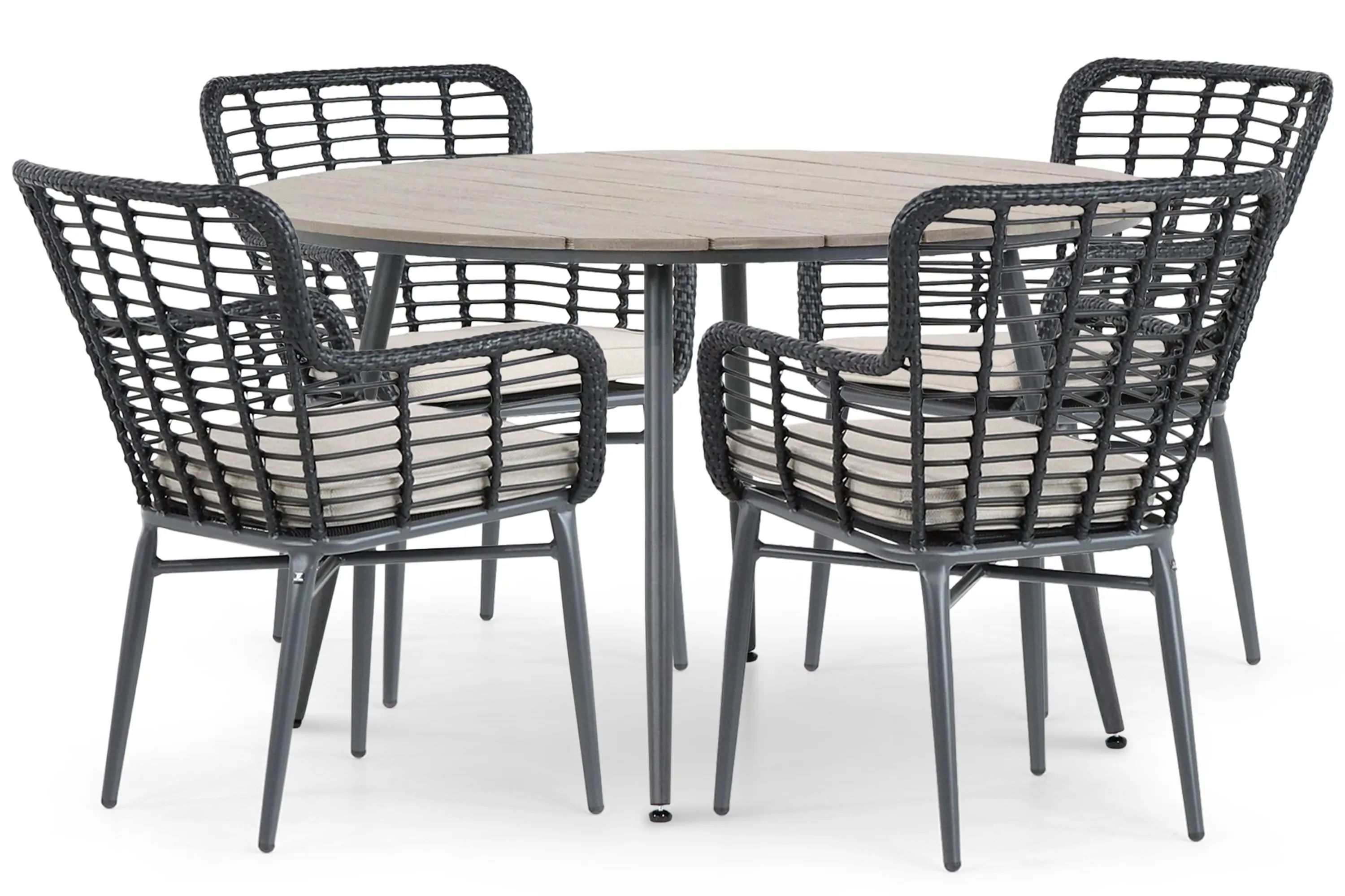 De Laan Projects De Laan Toledo/Matale 125 cm dining tuinset 5-delig