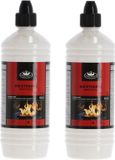 Merkloos / Sans marque Esschert Design Bv Bio ethanol voor sfeer en tafelhaarden - 2x - 1 liter - voor binnen en buiten