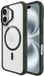 Buddi Hybrid - Hoesje Geschikt voor Apple iPhone 16 - Compatibel met MagSafe - Back Cover met Magneet - Magnetische Beschermhoes - Transparant Groen