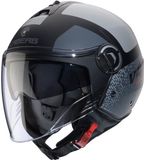 Caberg Riviera V4 X Alpha Mat Zwart Grijs Jethelm - Helm
