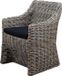 AVH-Collectie Kursi Louise dining tuinstoel naturel rotan - olefin black