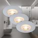 Briloner Leuchten LED-inbouwlampen, set van 3, 5W, 460 lumen, 3000K, IP44, chroom mat