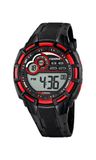 CALYPSO K5625-4 Herenhorloge, digitaal, rood, grijs/zwart, klassiek
