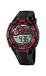 CALYPSO K5625-4 Herenhorloge, digitaal, rood, grijs/zwart, klassiek