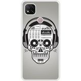 Xiaomi Redmi 9C Versterkt hard hoesje - ontwerp skull music