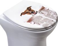 Ibenzoa® Duroplast Toiletdeksel met Softclose en Drukprint