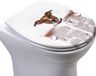 Ibenzoa® Duroplast abattant de WC avec fermeture douce et impression par pression