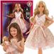 Woopie Royal Lily poupée 30 cm longueur cheveux blonds robe rose bijoux