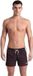 Arena Zwemshort Team Stripe Heren XXL Sepia/Calypso Coral/White