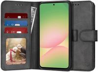Techsuit Hoesje geschikt voor Samsung Galaxy A56 - Diary Book Wallet Case - Zwart