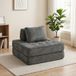 Canapé-lit 2 places convertible matelas épais, fauteuil inclinable gris chenille, coussin confortable